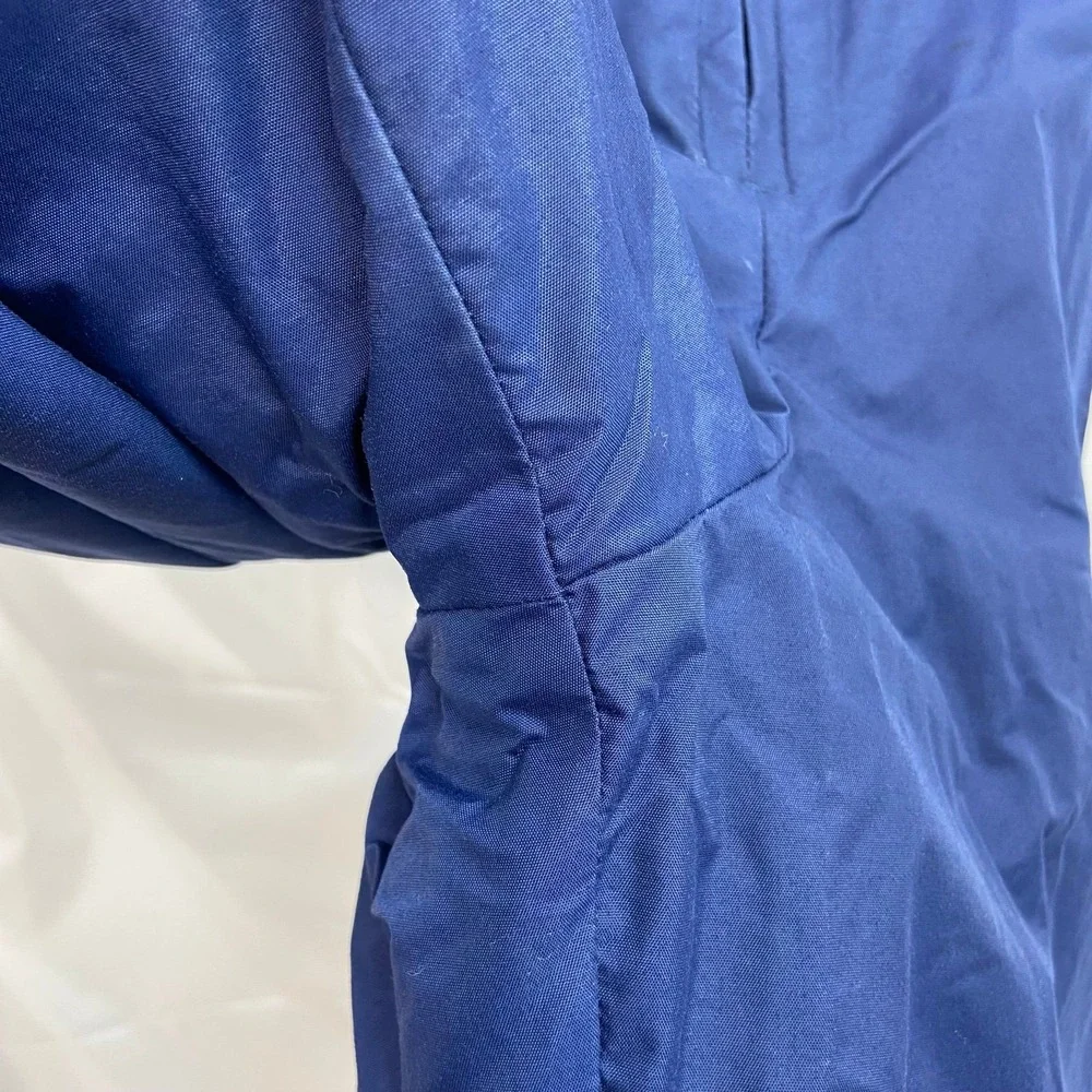 Kid's unisex blue adjustable zip waterproof insulated snowsuit pants winter gear